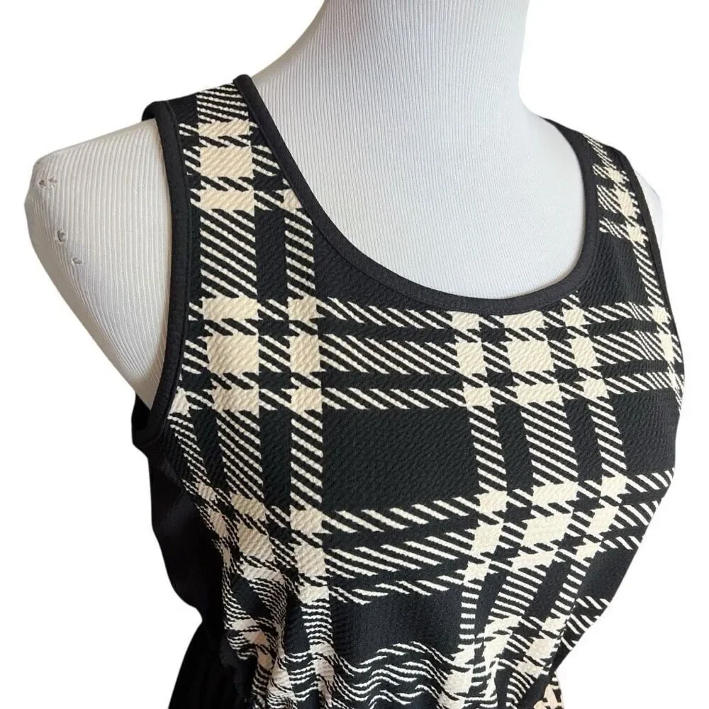 NWT Womens Apricot Lane Boutique Jella Couture Plaid City Chic Dress - Sz S